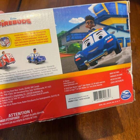 Disney Junior Firebuds, Jayde Piston Toy Car Pull Back Feature  Donut Drift - Picture 3 of 5